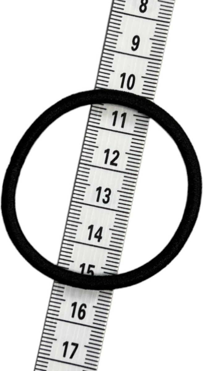 Haarelastiekjes - Haar Elastiek - 45mm - 4mm Dik - 20 Stuks - Zwart — cadeau in Cadeau-ideeën - foto 3