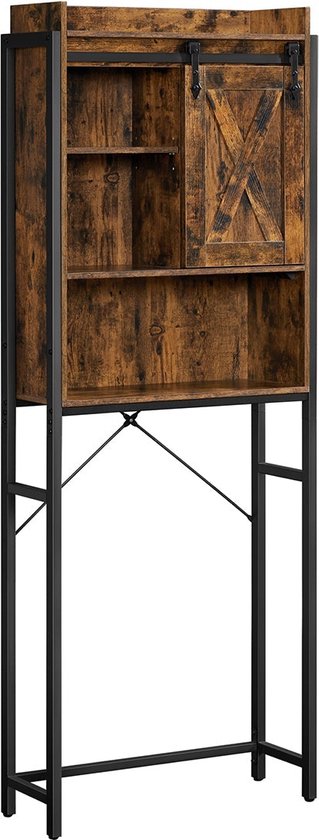 Akord-badkamerkast Boven Wasmachine-eiken Artisan/wit-30x64x180