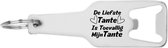 Akyol - tante flesopener - Tante - de liefste tante is toevallig mijn tante - verrassing - cadeautje - geschenk - familie - 105 x 25mm