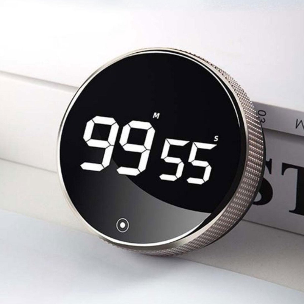 Digitale Kookwekker Zilver van METU-Online - Smart Timer - LED Display - Magnetisch met Handige Draaiknop - Barbecue kookwekker magneet - BBQ wekker — cadeau in Kookcadeaus - foto 8