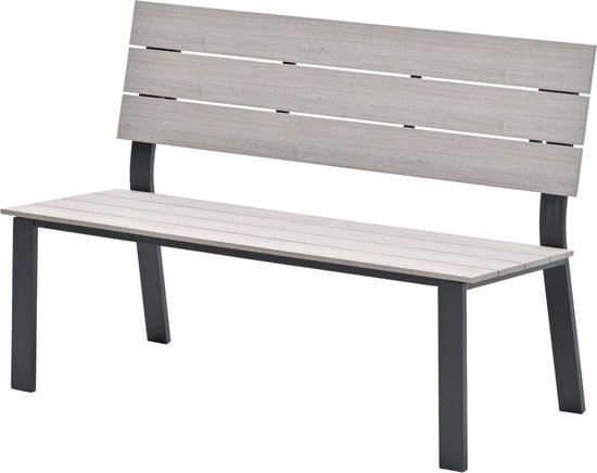 Foto: Jondal parkbank carbon black light teak vironwood l125 cm