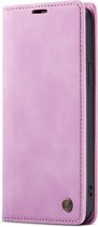 Casemania Hoesje Geschikt voor Samsung Galaxy S23 Plus Pastel Lila - Portemonnee Book Case