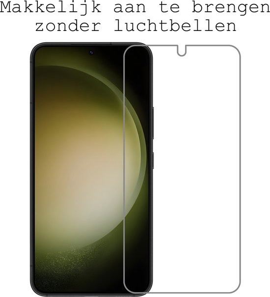 Coque Samsung Galaxy S23 Plus Coque Arrière en Siliconen avec 2x Protecteur d'écran - Coque Samsung Galaxy S23 Plus Coque en Silicone - Lilas