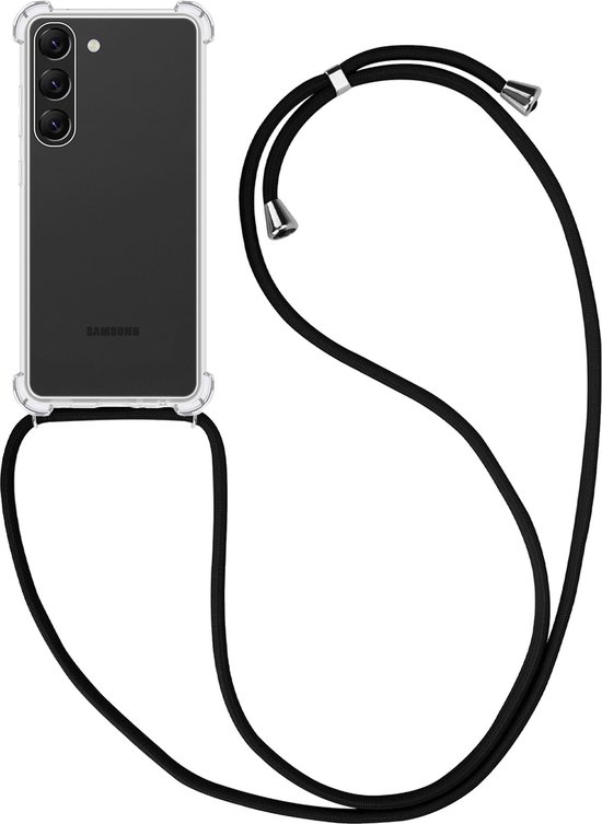 Coque Samsung S23 Siliconen Antichoc avec Cordon Transparente avec Cordon Téléphone - Coque Samsung Galaxy S23 Antichoc avec Cordon