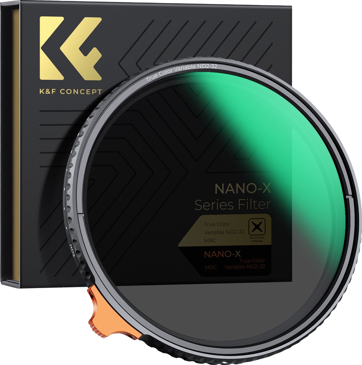 K&F Concept 67mm variabele ND2-32 Nano-X True color MRC grijsfilter ND filter - K&F Concept