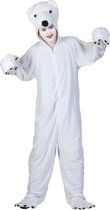 Pierros - Beer & Ijsbeer Kostuum - Witte IJsbeer - Man - Wit / Beige - Maat 48-50 - Carnavalskleding - Verkleedkleding