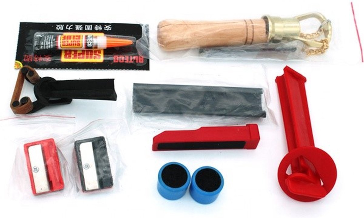 DGMI 8-in-1 Biljartkeu Spitzen Former, Biljartkeu Spitzen Reparatieset, Biljartkeu Spitzen Slijper, Multifunctioneel Keu-Reparatieset voor Vervanging en Vormen van Keu-Spitzen DGMI 8-in-1 Biljartkeu Spitzen Former, Biljartkeu Spitzen Reparatieset, Biljartkeu Spitzen Slijper, Multifunctioneel Keu-Reparatieset voor Vervanging en Vormen van Keu-Spitzen
