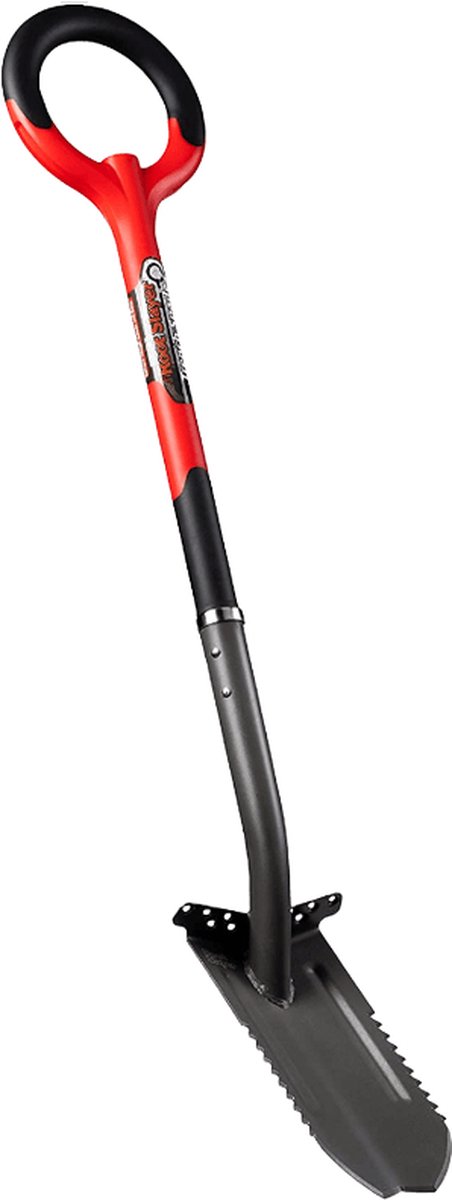 Root Slayer Trench Spade, Geulspade met zaag - Multifunctionele gleuven schop met zaag en mes - Tuingereedschap voor het graven van geulen en sleuven - Schep met steel en wortelzaag voor tuinieren - Boomwortelspade van Merkloos	 — afbeelding 4