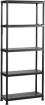 Bol.com Keter Plus shelf 75/5 - 5 Planken - 75x32x176 cm - Zwart aanbieding