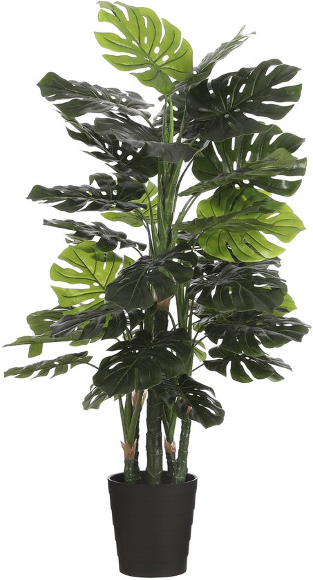 Mica Decorations Monstera Kunstplant - H140 x Ø80 cm - Groen