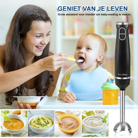 Bolture Staafmixer Set - Staafmixer Met Hakmolen - Hand Blender - Inclusief Gratis Extra’s - 1000 Watt van Bolture — afbeelding 3