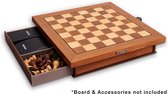 MILLENNIUM Luxe Cabinet – Fraai houten platform voor het Exclusive Board. Met lade voor de schaakstukken, de accessoireonderdelen ChessVolt en ChessLink, en alle kabels.