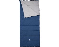 NOMAD® Brisbane Slaapzak | 205x80cm Blauw | Lichtgewicht & Kwalitatief | Dekenmodel Slaapzak | Incl Hoes | Katoenen voering | Koordtunnel