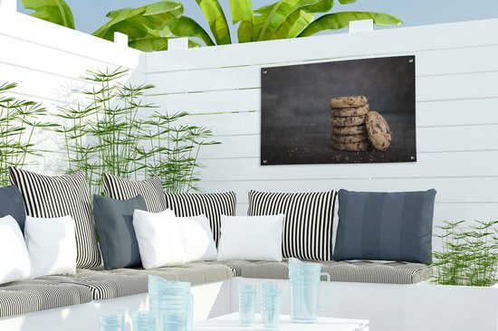 Biscuits aux morceaux de chocolat affiche de jardin toile en vrac 60x40 cm - petit - Toile de jardin / Toile d'extérieur / Peintures pour l'extérieur (décoration de jardin)