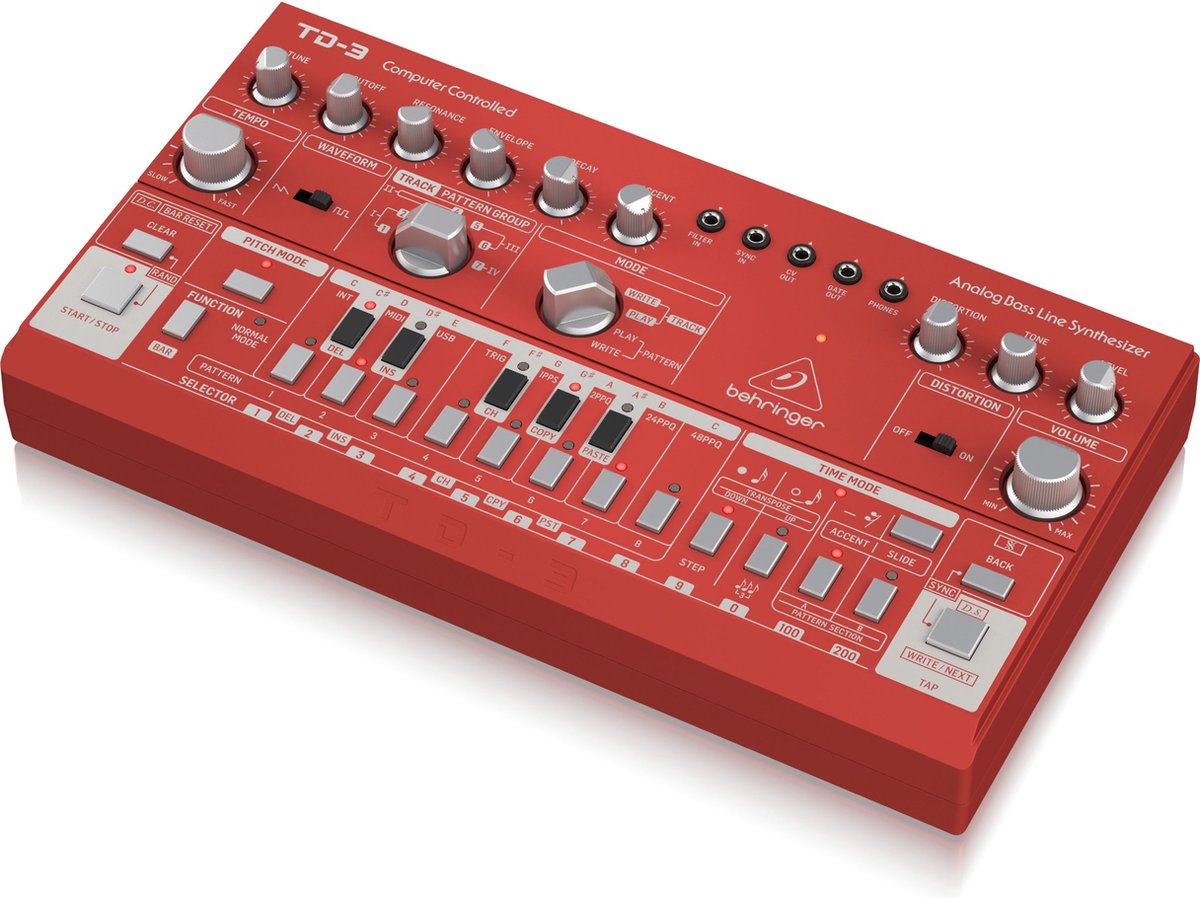 Behringer TD-3 (Red) - Analoge synthesizer