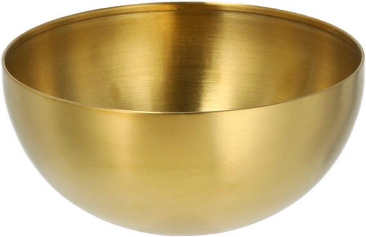 Serveer Kom Bowl RVS – Goud – Medium – Ø 15 x H7 cm