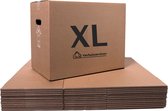 Boîtes de déménagement XL - 10 pièces - 96 litres - Caisse de déménagement Extra solide - karton double ondulé - Incl. Tape