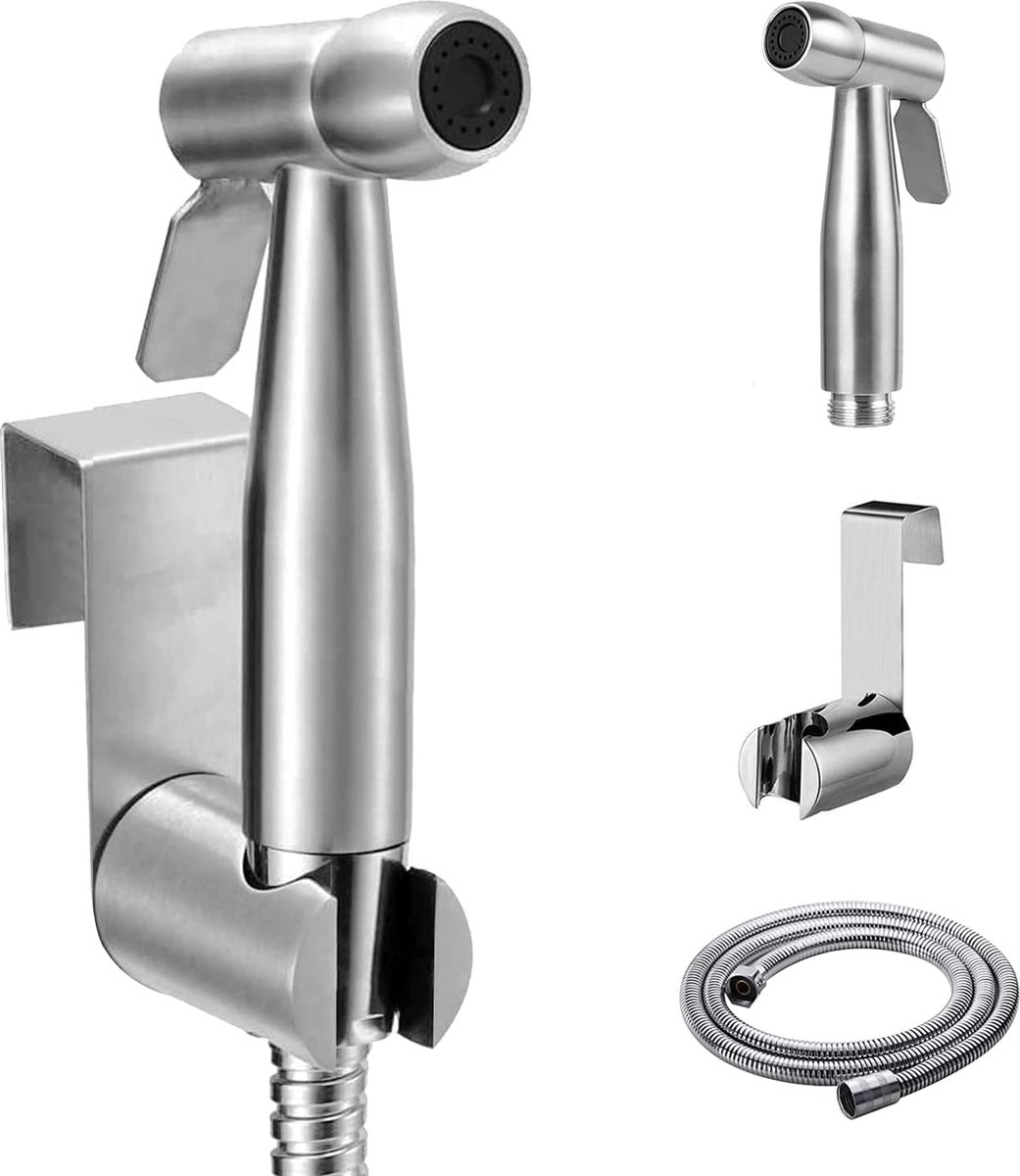 Handbediende Bidet Sproeier - Roestvrij Staal Sproeier Toilet Bidet