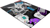 Gaming Tapijt 100x150cm - Game Console Design - Ideaal voor de Gamekamer, Kinderkamer & Woonkamer