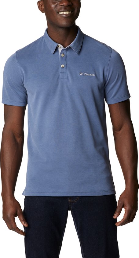 Columbia Nelson Point™ Polo - Polo Shirt - Heren Polo - Blauw - Maat M