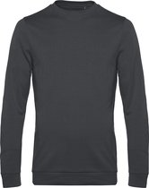 Sweater 'French Terry' B&C Collectie maat M Asphalt Grijs