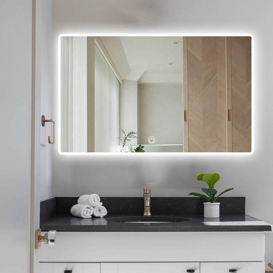SensaHome - Miroir de salle de bain de Luxe avec Siècle des Lumières LED -  Miroir... | bol.com