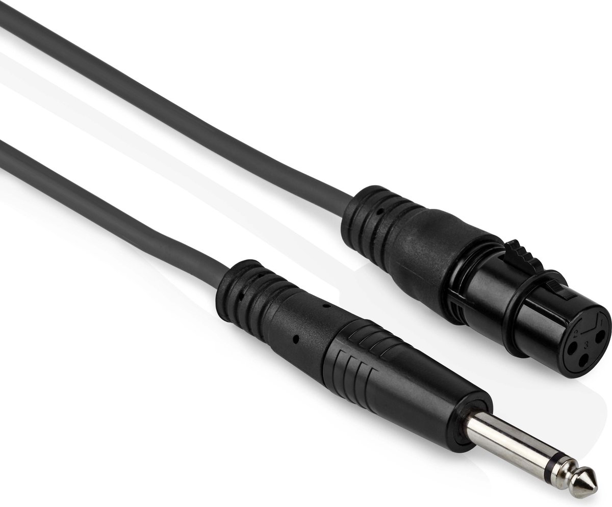 XLR naar Jack kabel - 3-polig - Mono - 1.5 meter - Allteq
