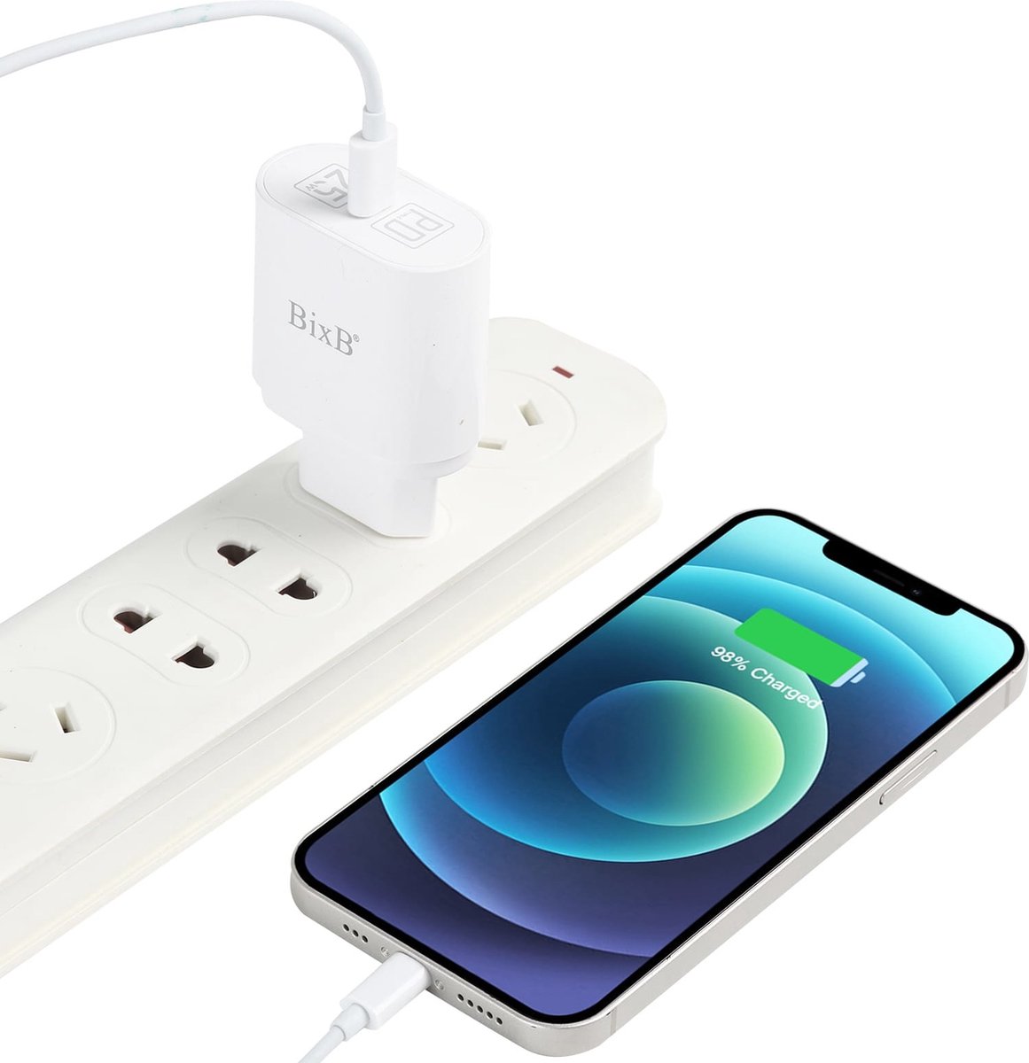 BixB 25W USB C Oplader Samsung Galaxy A73 / A53 / A33 USB C Adapter