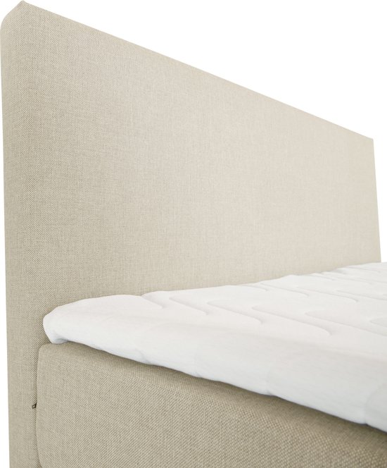 Sommier tapissier Home - Complet - Ressort ensaché - Mousse froide HR - Beige - 80x220 cm