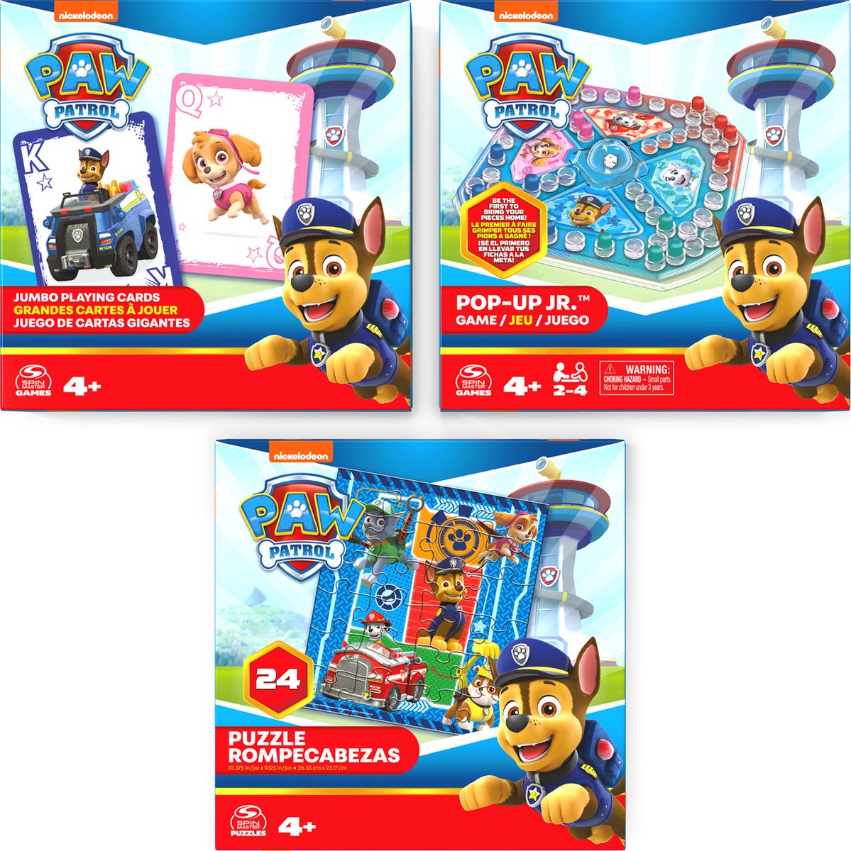 PAW Patrol - Spelbundel - Pop-Up Spel, Puzzel en Speelkaarten