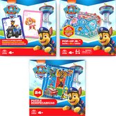 PAW Patrol - Lot de jeux avec cartes Jumbo - Jeu Pop-Up et puzzle 24 pièces