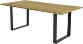 Condor dining table 190x90x75, top SVLK teak Natural, base aluminium Black