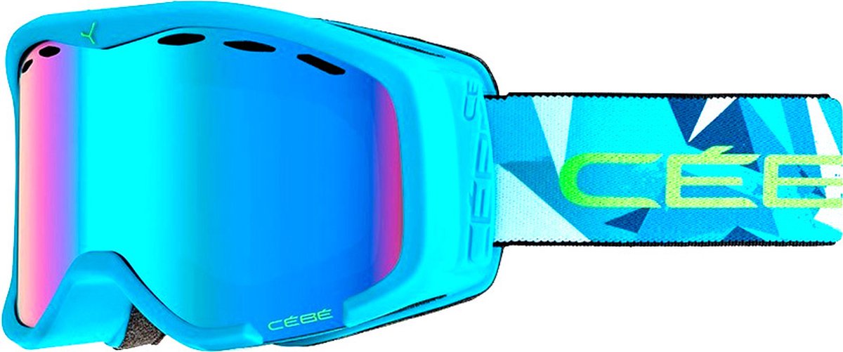 Cébé Cheeky OTG Junior Skibril - Blauw Lime | Categorie 3