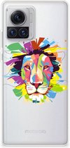 Telefoonhoesje Motorola Moto X30 Pro Back Cover Siliconen Hoesje Super als Cadeautjes voor Jongens Lion Color