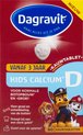 Dagravit Kids Calcium + Vitamine D vanaf 3 jaar - Calcium voor de groei en ontwikkeling van botten - Vitamine D speelt een rol bij de botaanmaak - 90 kauwtabletten