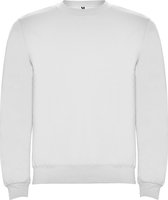 Witte unisex sweater Clasica merk Roly maat M
