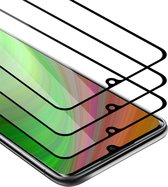 Cadorabo 3x Screenprotector geschikt voor Xiaomi Mi NOTE 10 LITE Volledig scherm pantserfolie Beschermfolie in TRANSPARANT met ZWART - Getemperd (Tempered) Display beschermend glas in 9H hardheid met 3D Touch