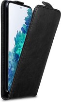 Cadorabo Hoesje geschikt voor Samsung Galaxy S20 FE in ZWARTE NACHT - Beschermhoes in flip design Case Cover met magnetische sluiting
