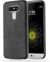 Cadorabo Hoesje geschikt voor LG G5 in VINTAGE ZWART - Hard Case Cover beschermhoes van imitatieleer
