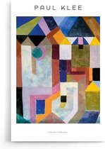 Walljar - Paul Klee - Colorful Architecture - Muurdecoratie - Poster