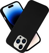 Cadorabo Hoesje geschikt voor Apple iPhone 14 PRO in LIQUID ZWART - Beschermhoes gemaakt van flexibel TPU silicone Case Cover