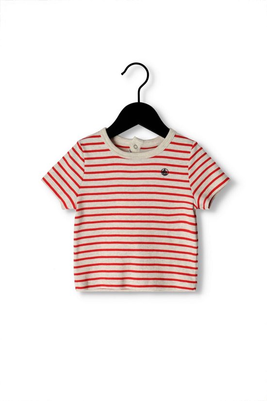 Datum Gevoel van schuld zelf Petit Bateau Tee Shirt Mc Tops & T-shirts Baby - Shirt - Rood - Maat 68 |  bol.com
