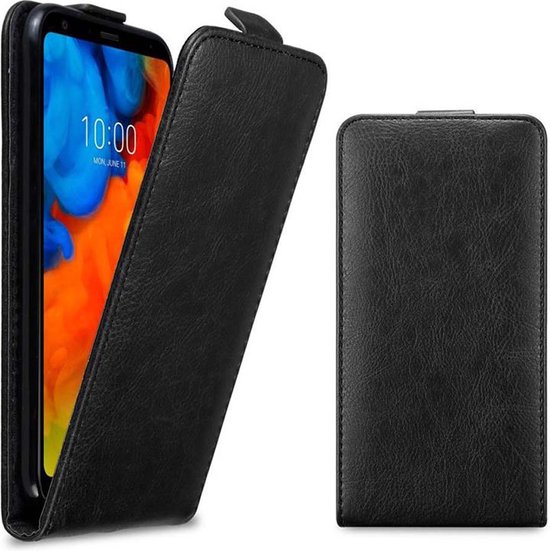 Étui Cadorabo pour LG Q STYLUS dans BLACK NIGHT - Housse de protection au design rabattable avec fermeture magnétique