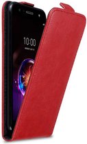 Cadorabo Hoesje geschikt voor LG X POWER 3 in APPEL ROOD - Beschermhoes in flip design Case Cover met magnetische sluiting