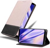 Cadorabo Hoesje geschikt voor Samsung Galaxy S8 in ROSE GOUD ZWART - Beschermhoes met magnetische sluiting, standfunctie en kaartvakje Book Case Cover Etui