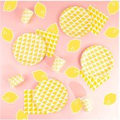 Papieren servetten citroen (20st) | geel | Pasen | Yellow | Citroenen