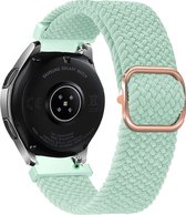 Strap-it Smartwatch bandje 22mm - geweven / gevlochten nylon bandje geschikt voor Huawei Watch GT 2 / GT 3 / GT 3 Pro 46mm / GT 2 Pro / Watch 3 - Xiaomi Mi Watch / Xiaomi Watch S1 / S1 Pro / Watch 2 Pro - Fossil Gen 5 / Gen 6 44mm - Turquoise