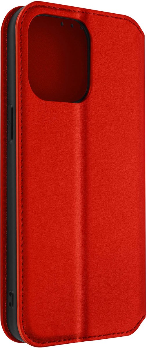 Hoes Geschikt voor Apple iPhone 14 Pro Max klep portefeuille, video standaard rood