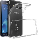 Geschikt voor Samsung Galaxy J5 Flexibele Siliconen Case Versterkte Hoeken Dun Transparant