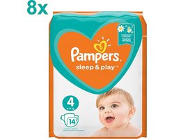 Pampers - Sleep & Play - Maat 4 - Maandbox - 112 luiers